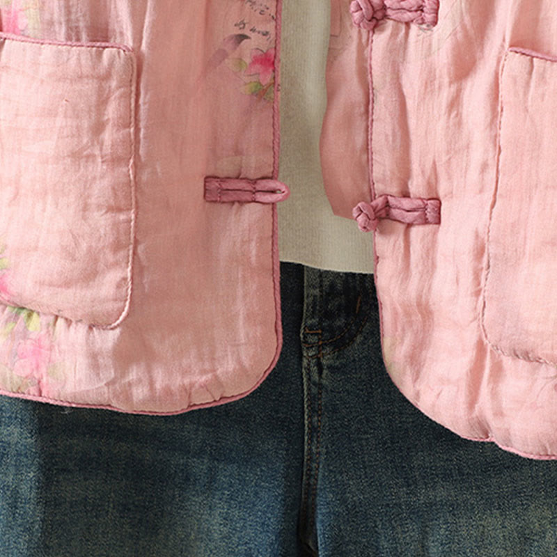 Buddha Stonesプリントレディース長袖コットンパッド入りジャケット（ポケット付き） - image 12