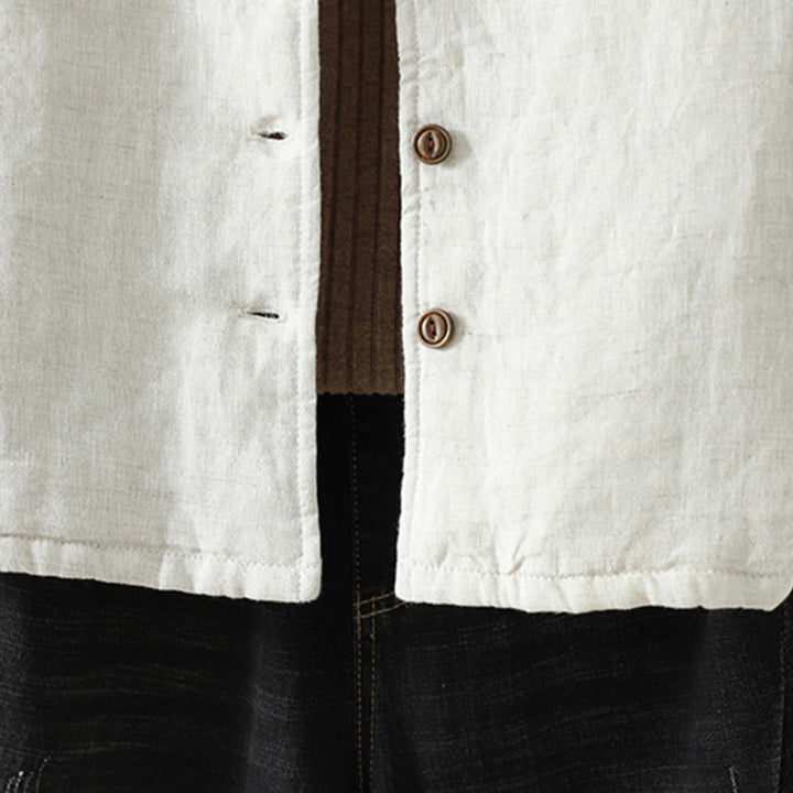 Buddha Stonesカジュアルボタン レディース 長袖 コットンジャケット ポケット付き - image 9