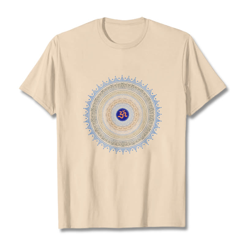 Buddha Stones曼荼羅花OM柄Tシャツ - ビスク - 2XL - image 10