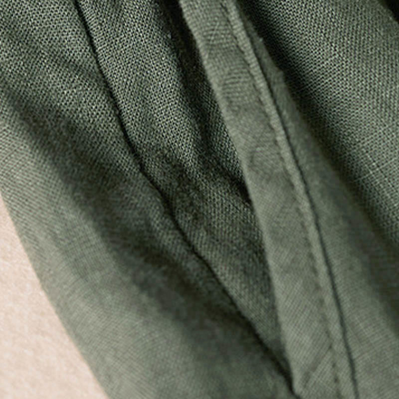 レディース ハーレムパンツ スモールフラワー刺繍 コットンリネン ポケット付き 夏用 Buddha Stones - image 33