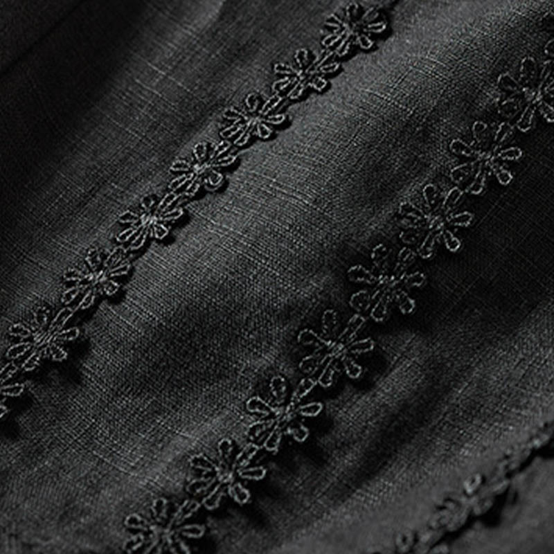 レディース ハーレムパンツ スモールフラワー刺繍 コットンリネン ポケット付き 夏用 Buddha Stones - image 41