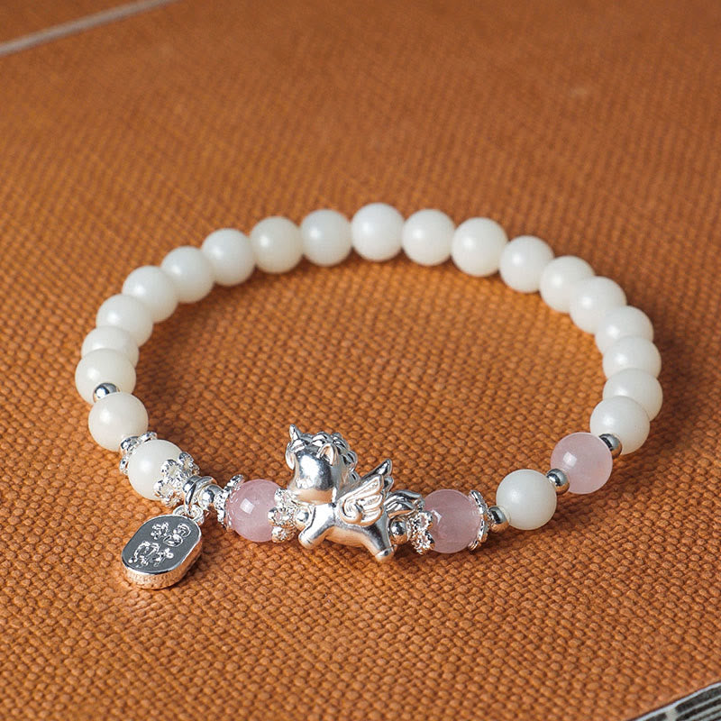 Buddha Stones999スターリングシルバー 馬年 天然黒曜石 菩提樹の強さブレスレット - image 12