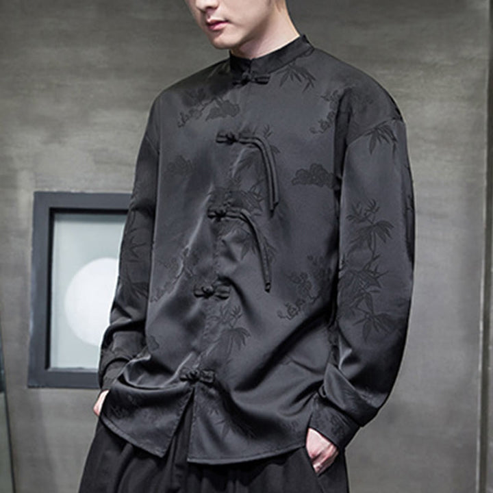 Buddha Stones無地 カエルボタンデザイン 唐装 メンズ 長袖ジャケット - image 16