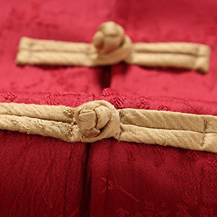 Buddha Stonesジャカード スタンドカラー 長袖 メンズ コットンジャケット ポケット付き - image 4