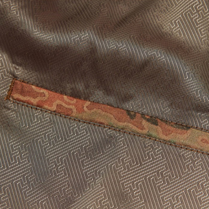 Buddha Stones 100% マルベリーシルク 30匁 鳳凰 吉祥雲 長袖 メンズジャケット - image 12