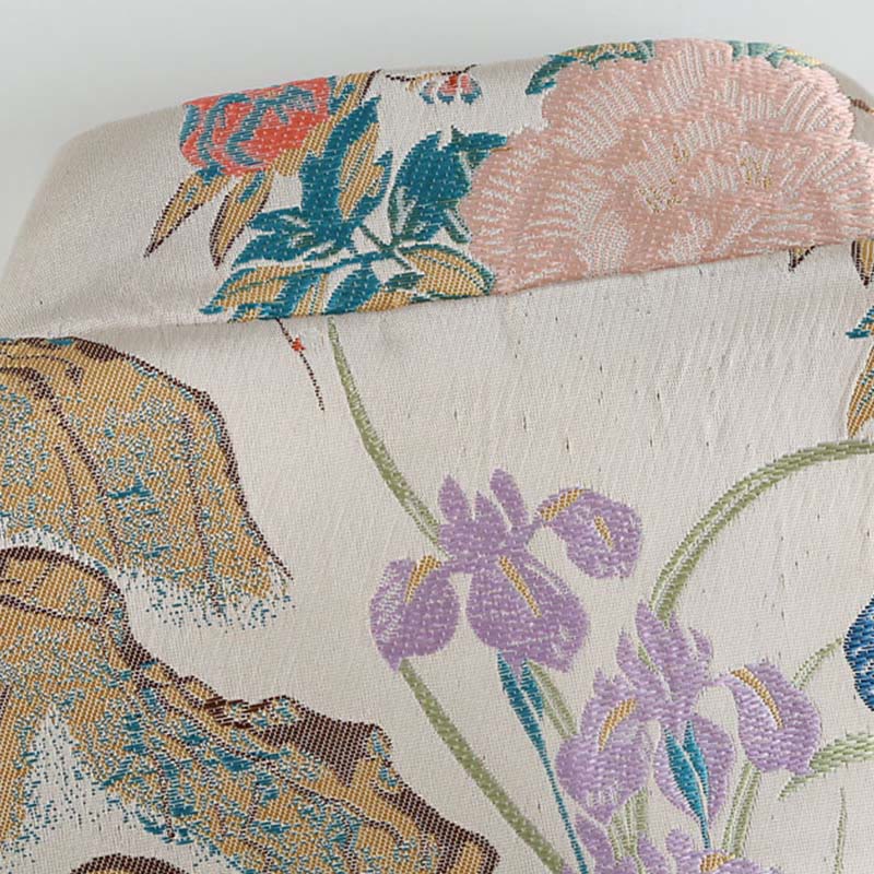 Buddha Stonesマンダリンダック 牡丹 花 カエルボタン 長袖 メンズ ジャケット ポケット付き - image 4