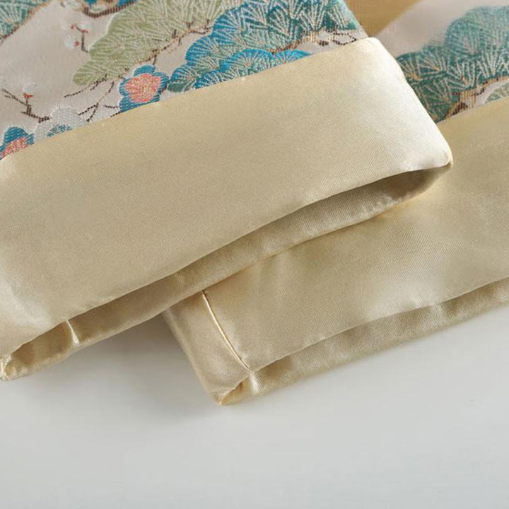 Buddha Stonesマンダリンダック 牡丹 花 カエルボタン 長袖 メンズ ジャケット ポケット付き - image 12