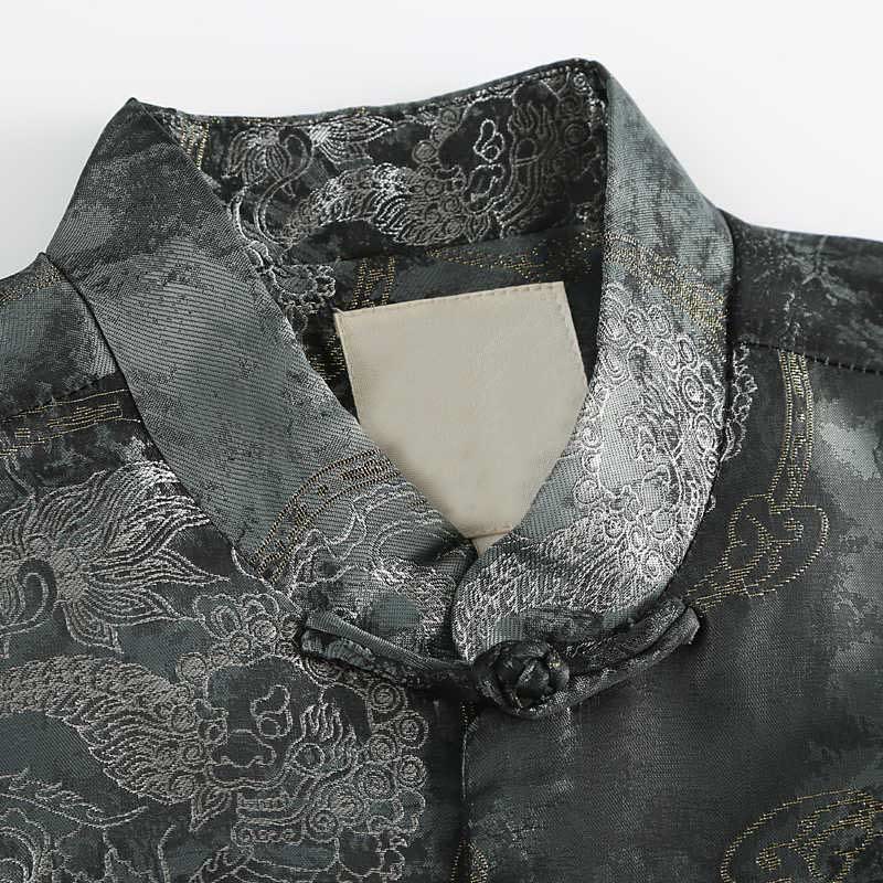 Buddha Stones麒麟山 カエルボタン 長袖 メンズ ジャケット ポケット付き - image 3