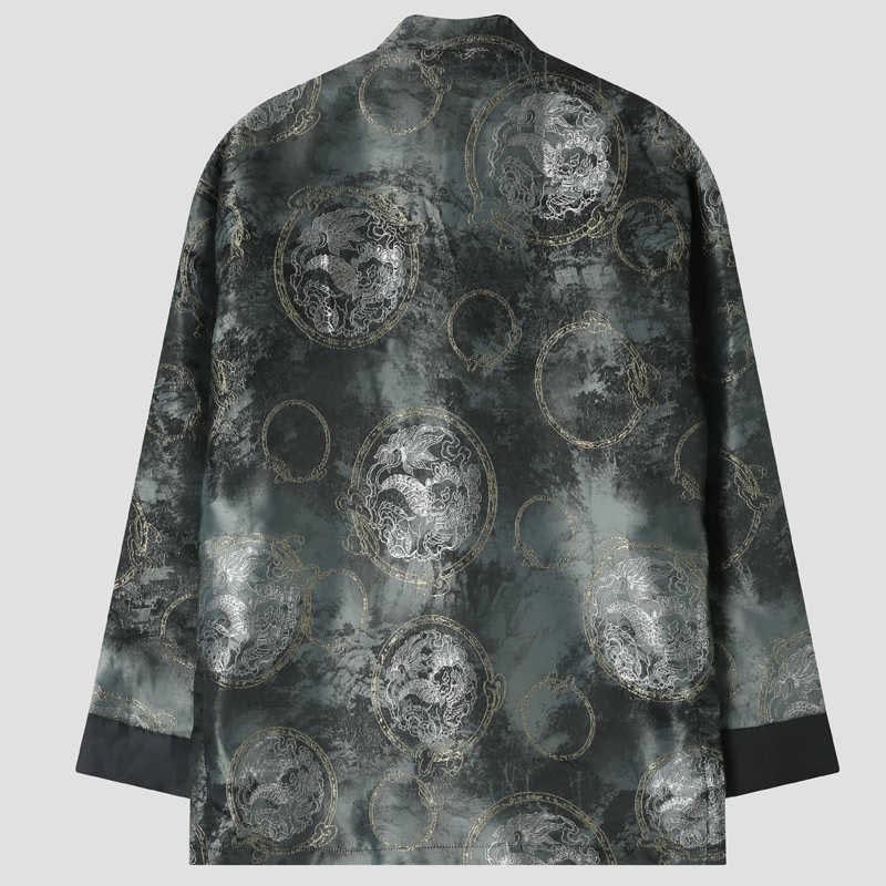 Buddha Stones麒麟山 カエルボタン 長袖 メンズ ジャケット ポケット付き - image 1