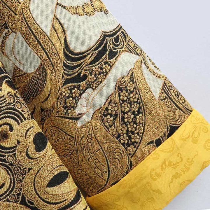 Buddha Stones石観音カエルボタン長袖メンズジャケット - image 11