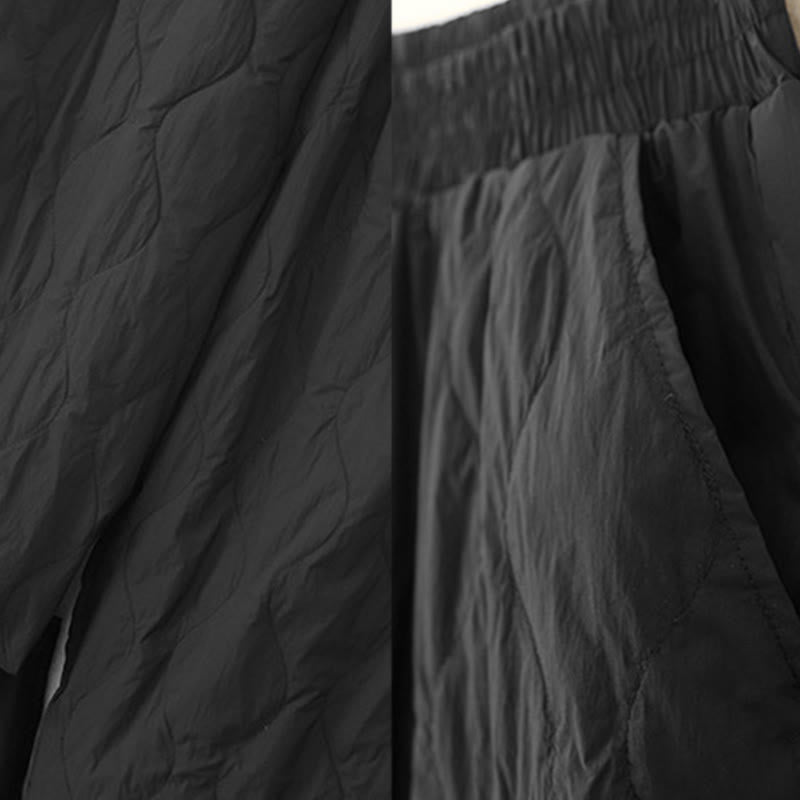 Buddha Stones冬用 無地 レディース コットン サーマルパンツ ポケット付き - image 10