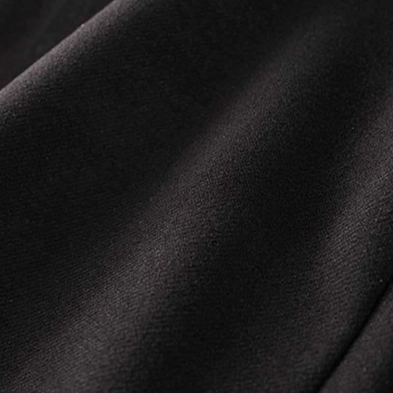 Buddha Stonesカジュアル 厚手 伸縮性ウエスト ストレートレッグ レディース 冬パンツ ポケット付き - image 4