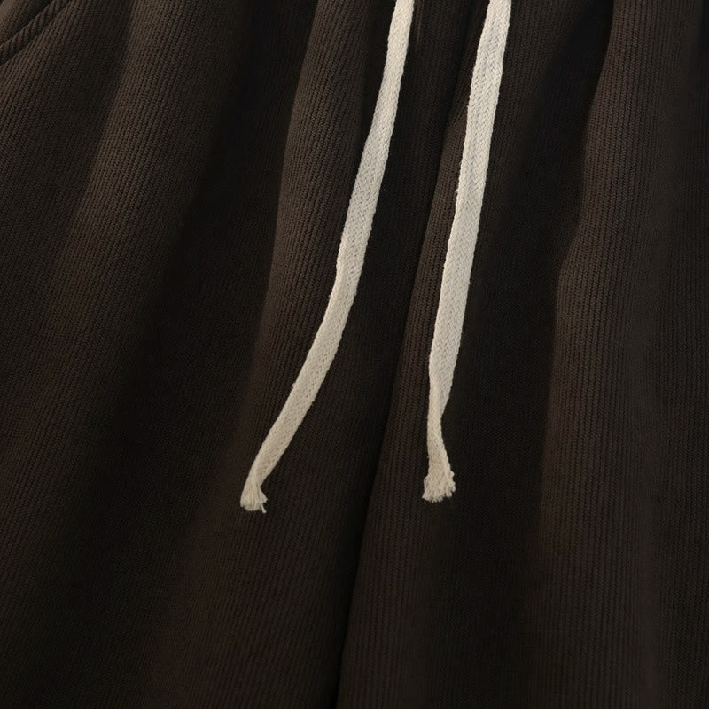 Buddha Stonesレディース パッチワーク コットン コーデュロイ フリース裏地 ワイドレッグパンツ ポケット付き - image 8