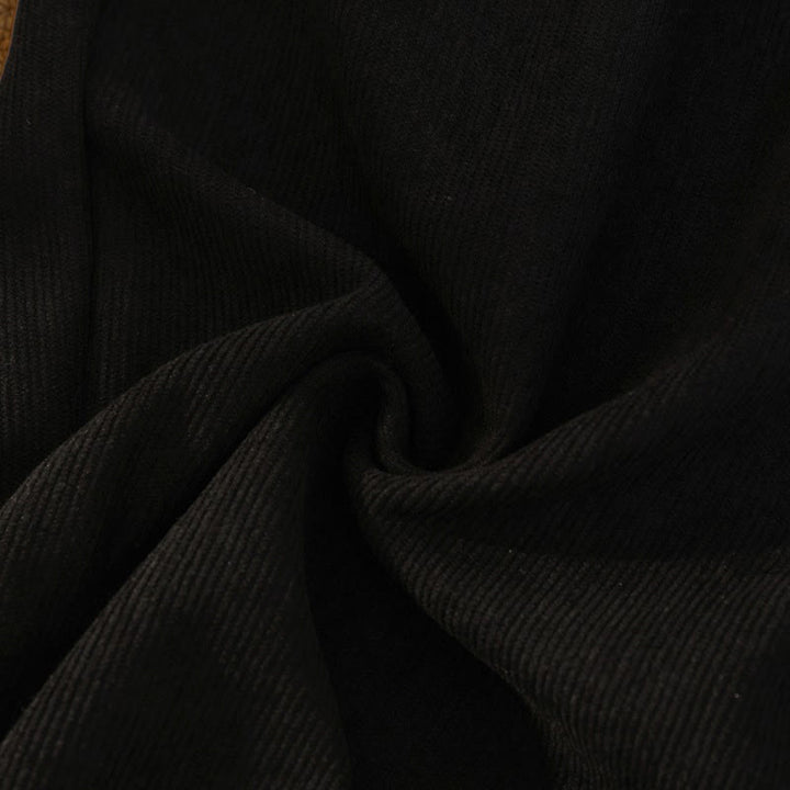 Buddha Stonesレディース パッチワーク コットン コーデュロイ フリース裏地 ワイドレッグパンツ ポケット付き - image 20