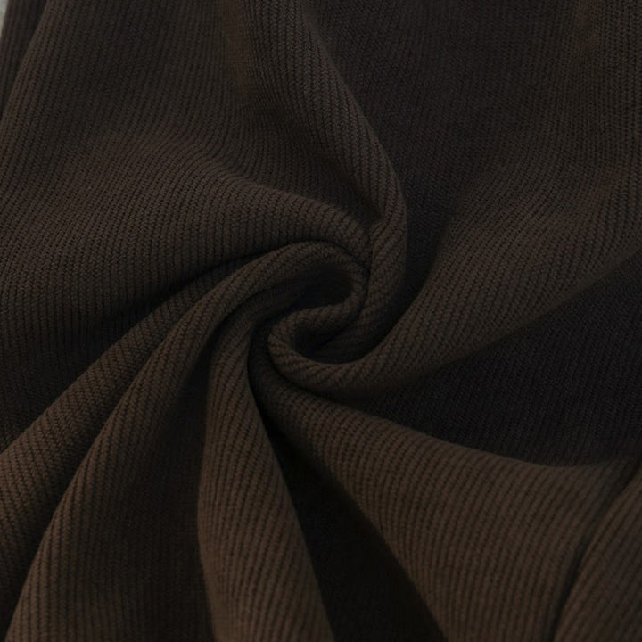 Buddha Stonesレディース パッチワーク コットン コーデュロイ フリース裏地 ワイドレッグパンツ ポケット付き - image 23