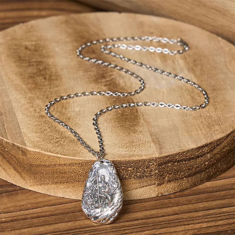 Buddha Stones 銅製地蔵菩薩慈悲ペンダントネックレス - image 4