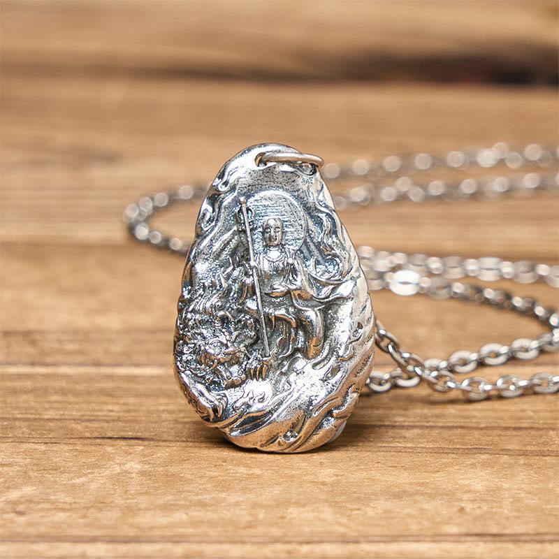 Buddha Stones 銅製地蔵菩薩慈悲ペンダントネックレス - image 2