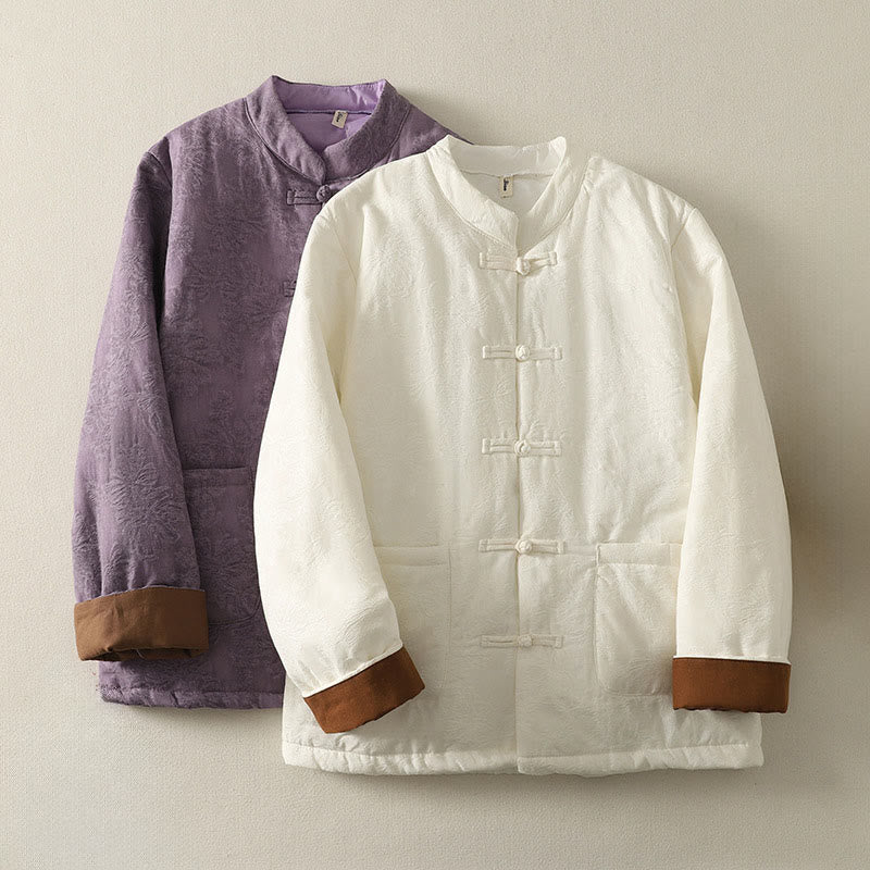 Buddha Stonesレディース 無地 フロッグボタンデザイン 長袖 ジャケット ポケット付き - image 15