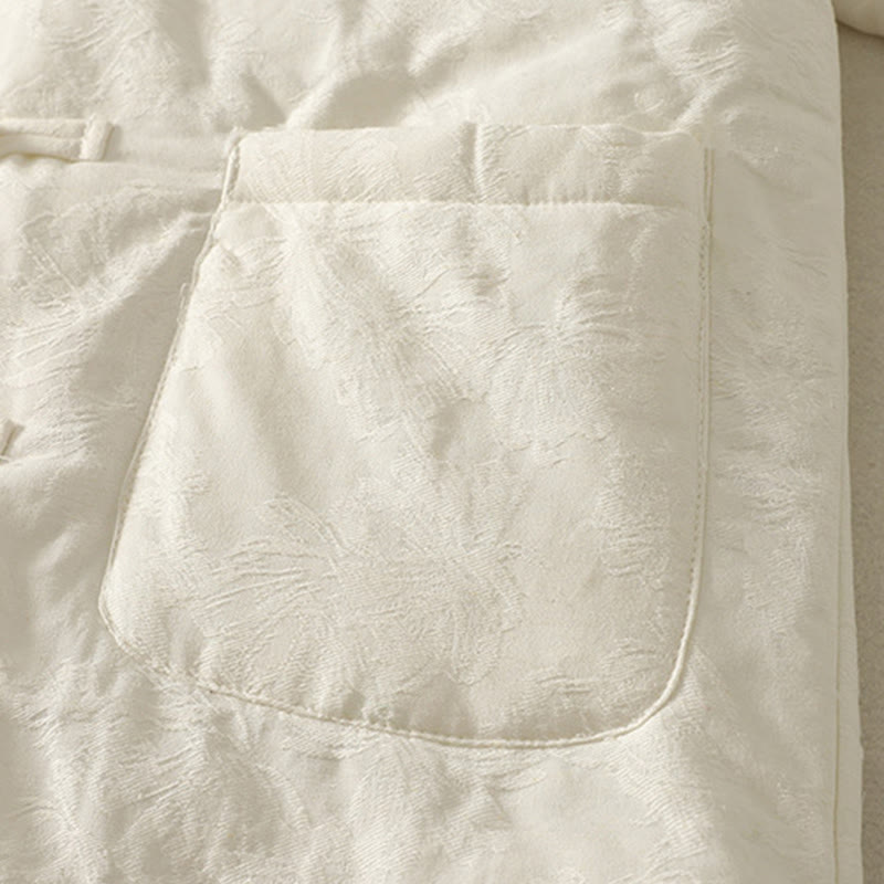 Buddha Stonesレディース 無地 フロッグボタンデザイン 長袖 コットンジャケット ポケット付き - image 11