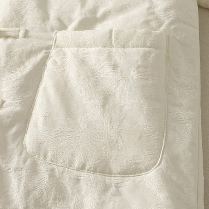 Buddha Stonesレディース 無地 フロッグボタンデザイン 長袖 コットンジャケット ポケット付き - image 11