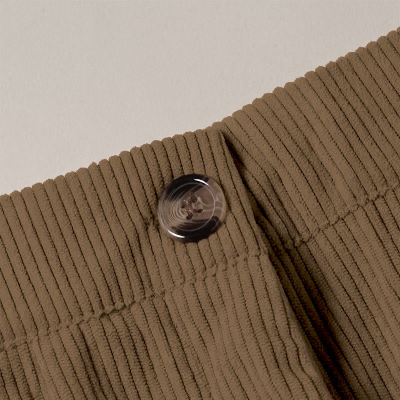 Buddha Stonesカジュアルコーデュロイストレートレッグレディースパンツ（ポケット付き） - image 6