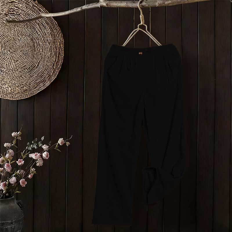 Buddha Stonesカジュアルコーデュロイストレートレッグレディースパンツ（ポケット付き） - image 13