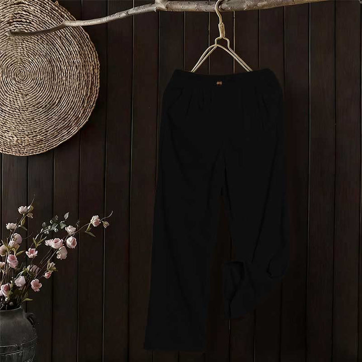 Buddha Stonesカジュアルコーデュロイストレートレッグレディースパンツ（ポケット付き） - image 13