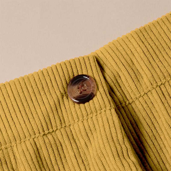 Buddha Stonesカジュアルコーデュロイストレートレッグレディースパンツ（ポケット付き） - image 16