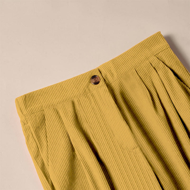 Buddha Stonesカジュアルコーデュロイストレートレッグレディースパンツ（ポケット付き） - image 20