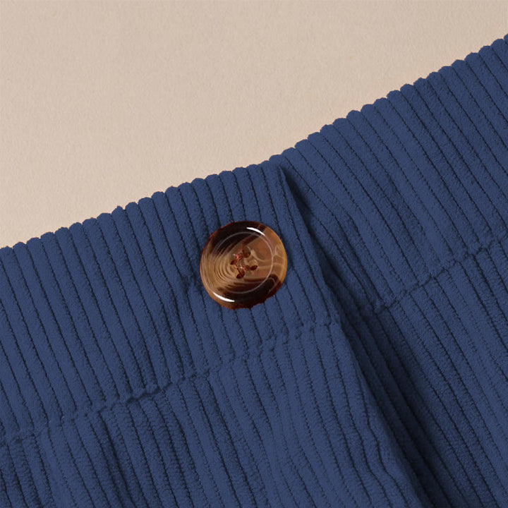 Buddha Stonesカジュアルコーデュロイストレートレッグレディースパンツ（ポケット付き） - image 33