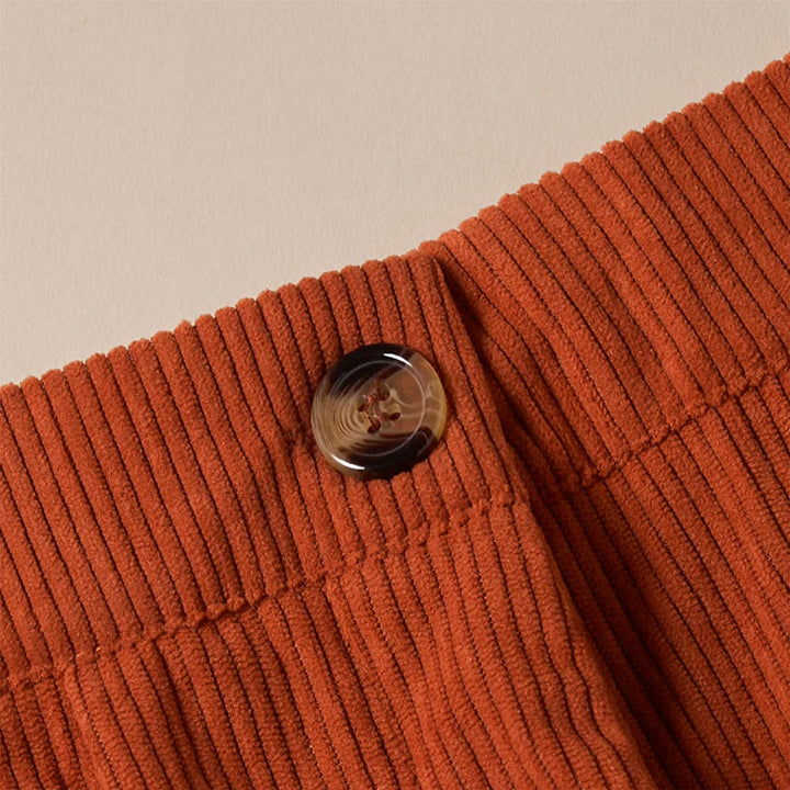 Buddha Stonesカジュアルコーデュロイストレートレッグレディースパンツ（ポケット付き） - image 32