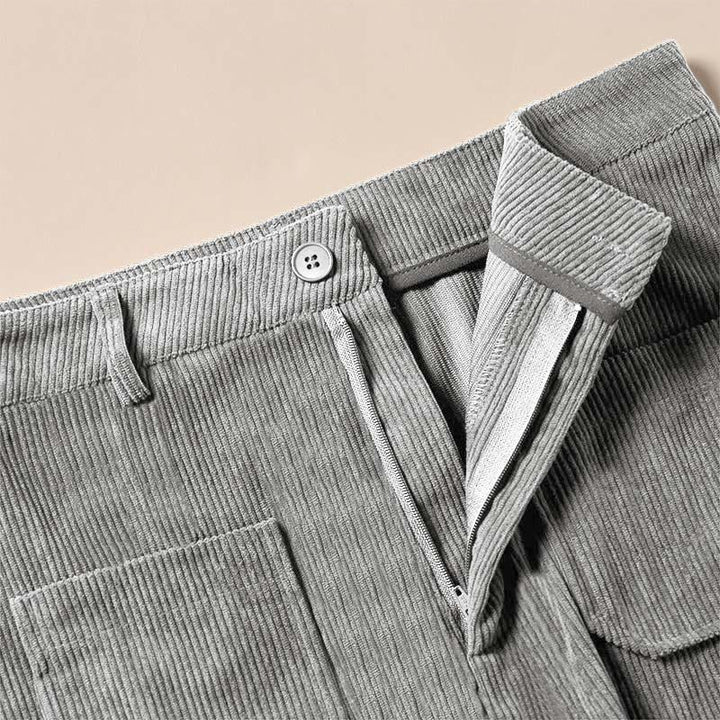 Buddha Stonesプレーンコーデュロイポリエステルレディースボタンワイドレッグパンツ（ポケット付き） - image 17