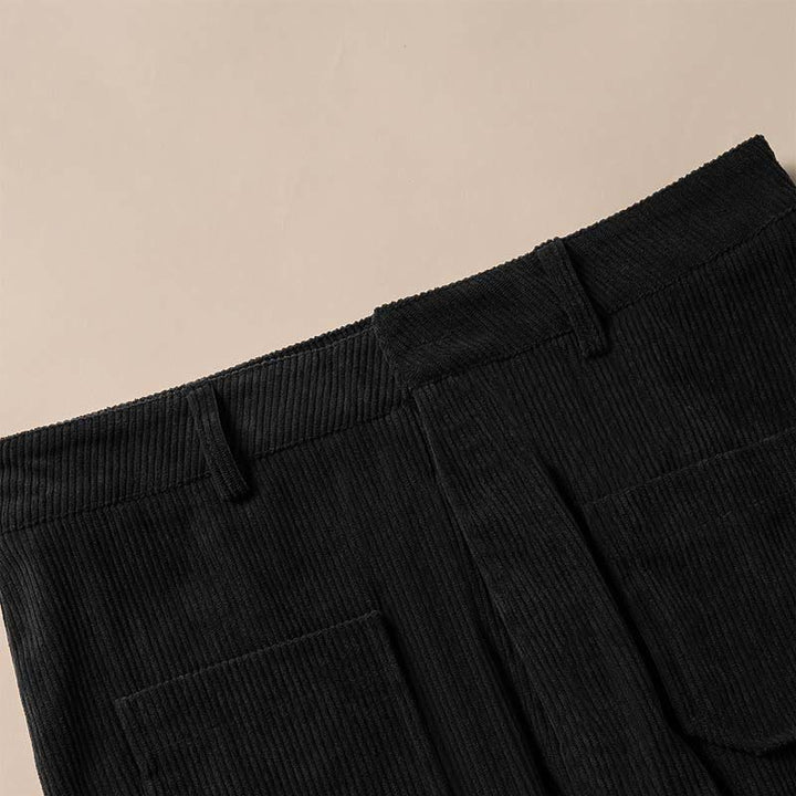 Buddha Stonesプレーンコーデュロイポリエステルレディースボタンワイドレッグパンツ（ポケット付き） - image 26