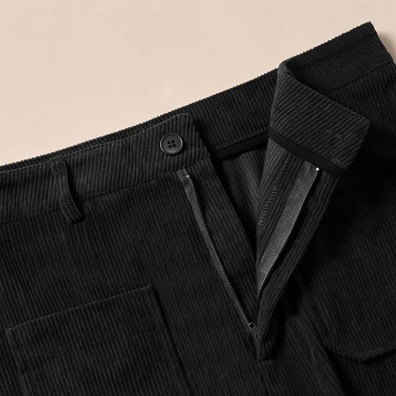 Buddha Stonesプレーンコーデュロイポリエステルレディースボタンワイドレッグパンツ（ポケット付き） - image 28