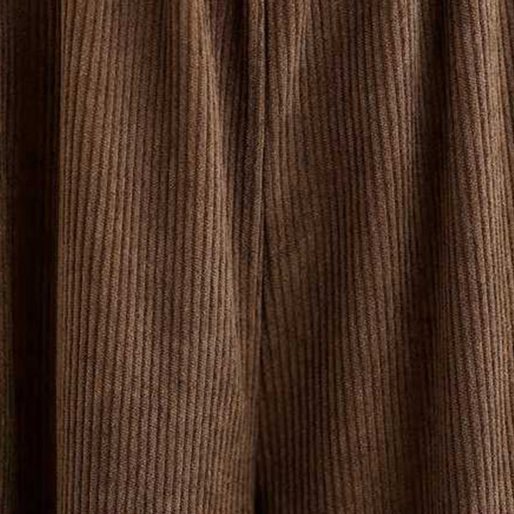 Buddha Stones冬用 無地 アンクル丈 シンプルデザイン レディース コーデュロイ ハーレムパンツ ポケット付き - image 12