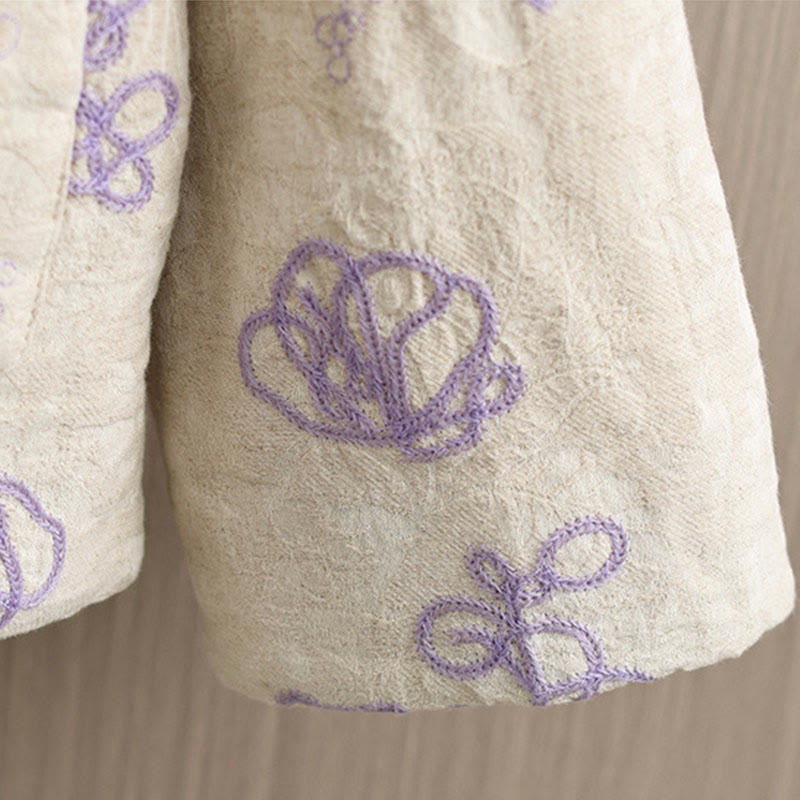 Buddha Stonesレディース 冬用 長袖 スタンドカラー フロッグボタン コットンパッド入り ポケット付きジャケット - image 15