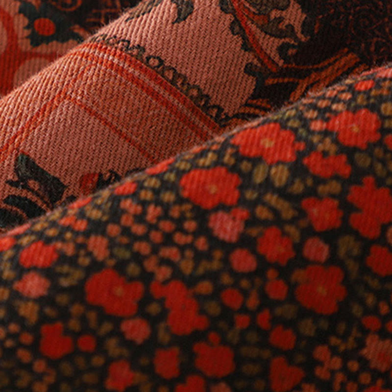 Buddha Stonesレディース エスニックフローラル 長袖 フロッグボタン コットン サーマルジャケット - image 6