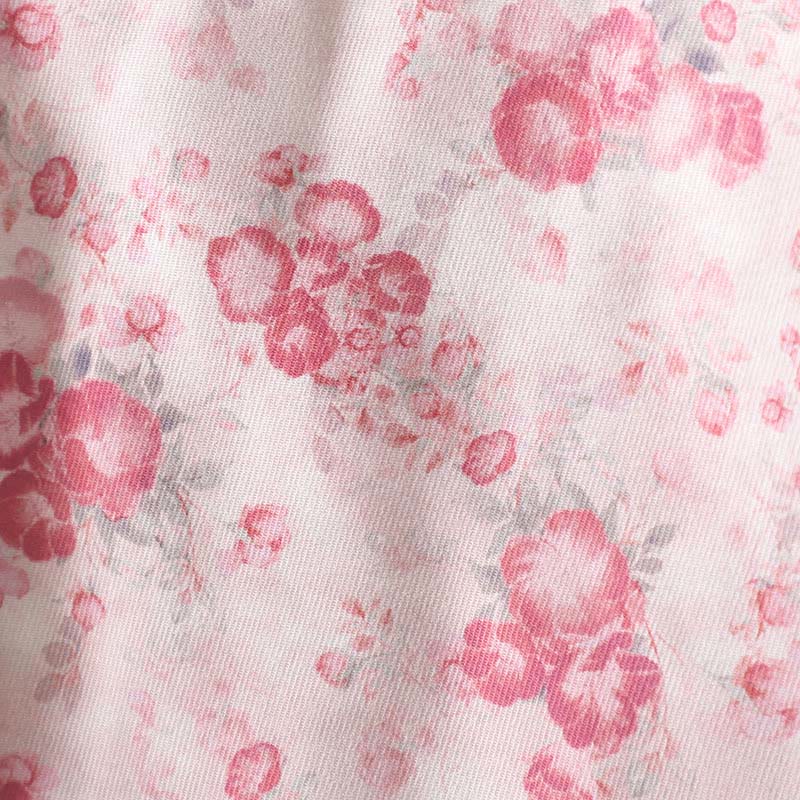 Buddha Stonesレディース 通勤用 ライトピンク プリント 花柄 カエルボタン コットン 長袖 ジャケット - image 6