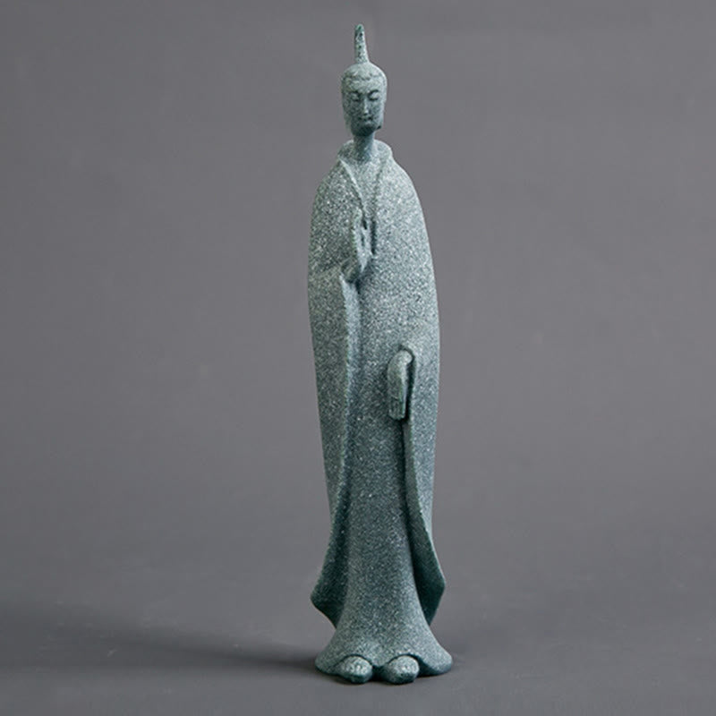 Buddha Stones瞑想用仏陀立像 砂岩製 室内装飾 3.8×6.5×17cm - 仏像 3.8×6.5×17cm - image 0