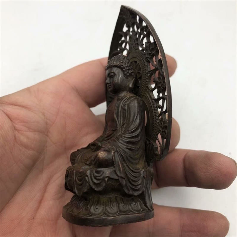 Buddha Stones如来仏 合金像 禅 家の装飾 9*4.5 cm - image 2