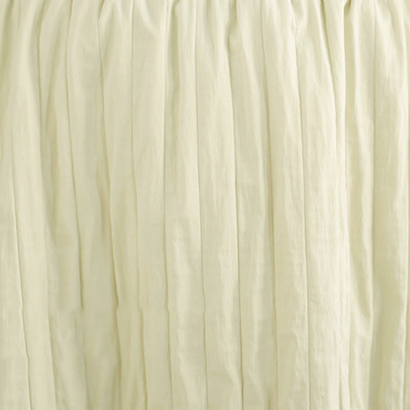 Buddha Stonesプレーンプリーツデザイン 伸縮性ウエスト レディース サーマルスカート ポケット付き - image 17