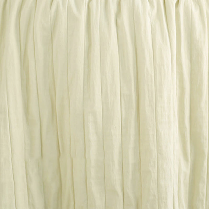 Buddha Stonesプレーンプリーツデザイン 伸縮性ウエスト レディース サーマルスカート ポケット付き - image 17