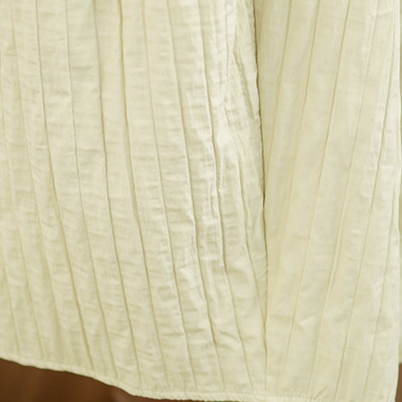 Buddha Stonesプレーンプリーツデザイン 伸縮性ウエスト レディース サーマルスカート ポケット付き - image 18