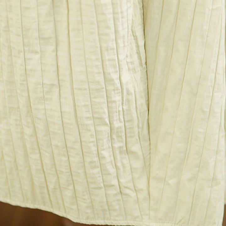 Buddha Stonesプレーンプリーツデザイン 伸縮性ウエスト レディース サーマルスカート ポケット付き - image 18