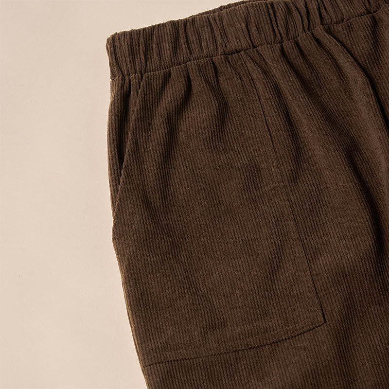 Buddha Stonesレディース 通勤用 ピュアカラー コーデュロイパンツ ポケット付き - image 7