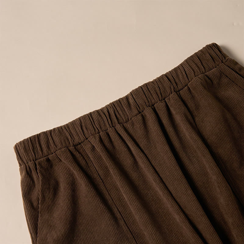 Buddha Stonesレディース 通勤用 ピュアカラー コーデュロイパンツ ポケット付き - image 5