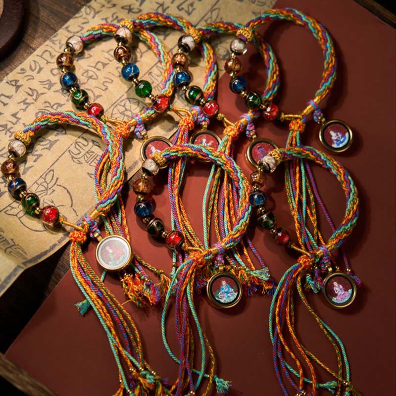 Buddha Stonesタンカ十二支誕生仏辰砂良縁祈願紐ブレスレット - image 25