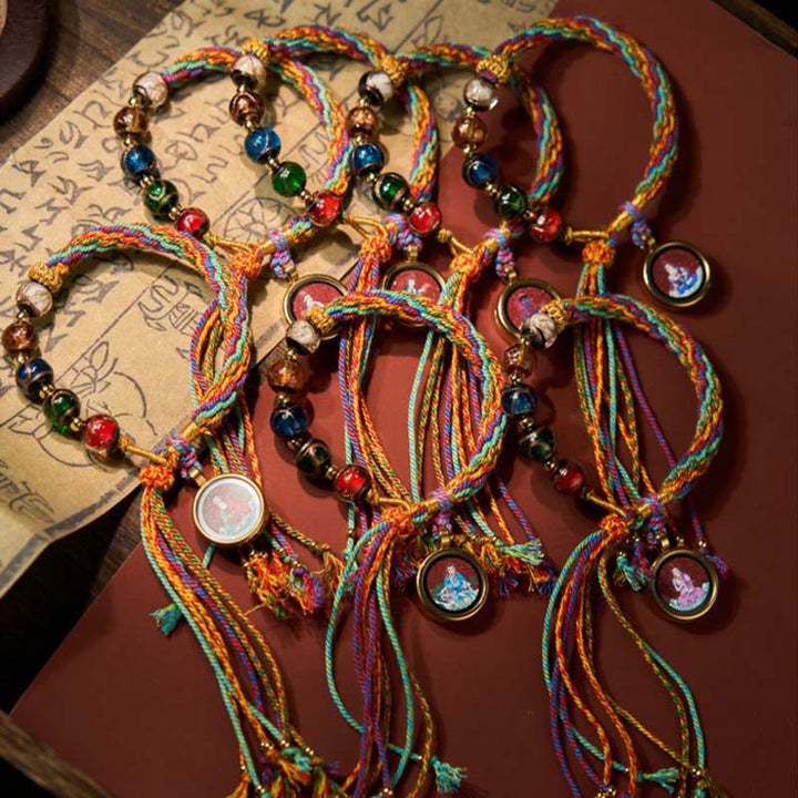 Buddha Stonesタンカ十二支誕生仏辰砂良縁祈願紐ブレスレット - image 30