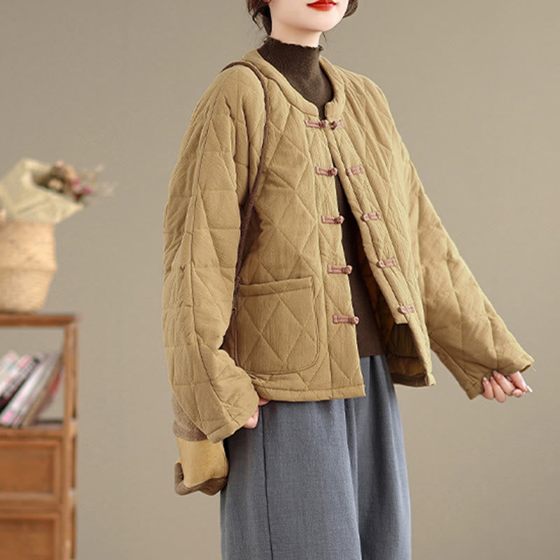 Buddha Stonesレディース 無地 コットンパッド 太極拳 禅 長袖 ジャケット ポケット付き - image 11