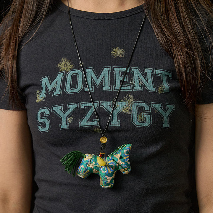 Buddha Stones午年歌錦絹四面宝飾 - image 5